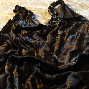 Lux crushed velvet camisole top